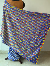 Load image into Gallery viewer, Lambani Embroidered Tussar Leheriya Saree