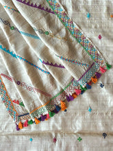Load image into Gallery viewer, Lambani Embroidered Tussar Dupatta