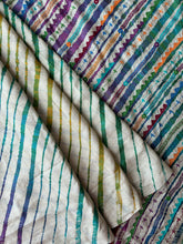 Load image into Gallery viewer, Lambani Embroidered Tussar Leheriya Saree