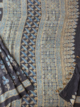 Load image into Gallery viewer, Ajrakh Mulberry Silk Saree