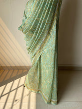 Load image into Gallery viewer, Block-Printed Silk-Cotton Saree