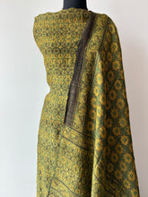 Load image into Gallery viewer, Ajrakh Tussar Kurta Dupatta Set