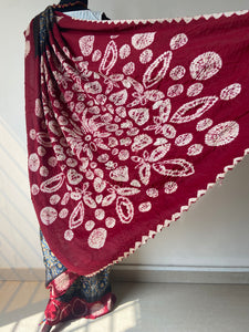 Shibori Ajrakh Fine Modal Silk Saree