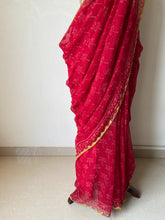 Load image into Gallery viewer, Kota Doria Appliqué Details Saree