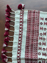 Load image into Gallery viewer, Bhujodi Kala Cotton Blouse Piece #28 (Kora Beetroot)