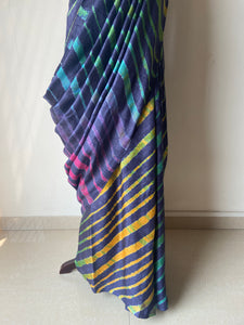 Leheriya Tussar Silk Saree