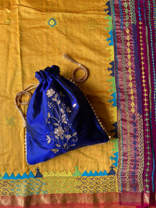 Silk Potli Royal Blue