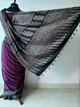 Load image into Gallery viewer, Ajrakh Bandhej fine Modal Silk Saree