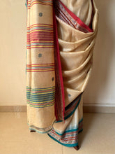 Load image into Gallery viewer, Karvati Kinaar Vidarbha Tussar Handwoven Saree