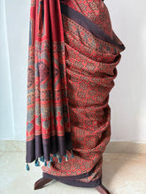 Load image into Gallery viewer, Ajrakh Mulberry Silk Saree