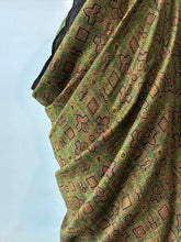 Load image into Gallery viewer, Ajrakh Desi Tussar Silk Saree