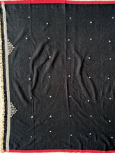 Load image into Gallery viewer, Handwoven Bhujodi Kala Cotton Saree