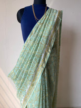 Load image into Gallery viewer, Block-Printed Silk-Cotton Saree