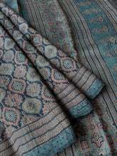 Load image into Gallery viewer, Ajrakh Desi Tussar Silk Saree