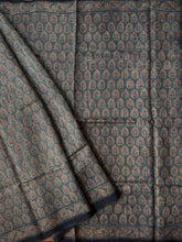Load image into Gallery viewer, Ajrakh Tussar Silk Saree