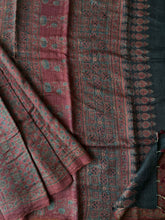 Load image into Gallery viewer, Ajrakh Desi Tussar Silk Saree