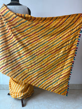 Load image into Gallery viewer, Lambani Embroidered Tussar Leheriya Saree