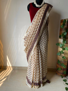 Ajrakh Kota Doria Saree