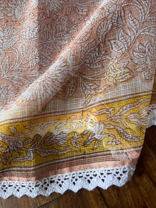 Kota Doria Crochet Lace Sarees