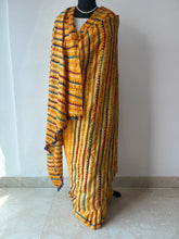 Load image into Gallery viewer, Lambani Embroidered Tussar Leheriya Saree