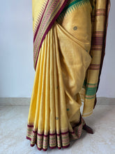 Load image into Gallery viewer, Karvati Kinaar Vidarbha Tussar Handwoven Saree