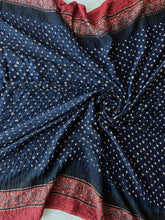 Load image into Gallery viewer, Ajrakh Bandhej fine Modal Silk Saree