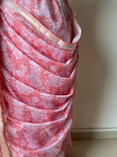 Load image into Gallery viewer, Block-Printed Silk-Cotton Saree