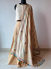Load image into Gallery viewer, Lambani Embroidered Tussar Dupatta