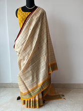 Load image into Gallery viewer, Karvati Kinaar Vidarbha Tussar Jaala Palla Saree