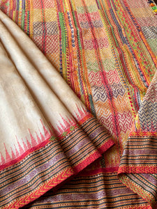 Lambani Karvati Kinaar Vidarbha Tussar Handwoven Saree