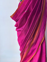 Load image into Gallery viewer, Handwoven Bhujodi Mulberry silk Saree
