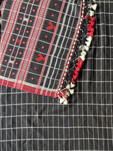 Load image into Gallery viewer, Handwoven Bhujodi Kala Cotton Saree