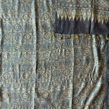 Load image into Gallery viewer, Ajrakh Tussar Kurta Dupatta Set