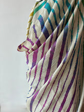 Load image into Gallery viewer, Lambani Embroidered Tussar Leheriya Saree