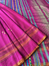 Load image into Gallery viewer, Handwoven Bhujodi Mulberry silk Saree