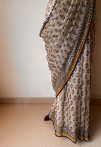 Kota Doria Crochet Lace Sarees