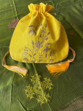 Load image into Gallery viewer, Silk Potli Yellow