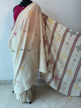 Load image into Gallery viewer, Handwoven Bhujodi Kala Cotton Saree