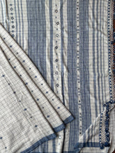 Load image into Gallery viewer, Handwoven Bhujodi Kala Cotton Saree