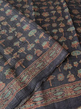 Load image into Gallery viewer, Ajrakh Desi Tussar Silk Saree