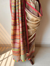 Load image into Gallery viewer, Lambani Karvati Kinaar Vidarbha Tussar Handwoven Saree