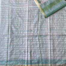 Load image into Gallery viewer, Block-Printed Silk-Cotton Saree