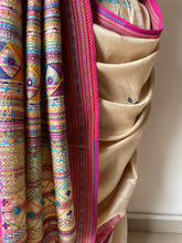 Load image into Gallery viewer, Lambani Karvati Kinaar Vidarbha Tussar Handwoven Saree