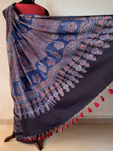 Load image into Gallery viewer, Ajrakh Mul Cotton Saree