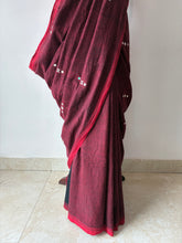 Load image into Gallery viewer, Handwoven Bhujodi Kala Cotton Saree