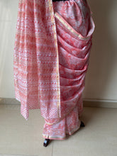 Load image into Gallery viewer, Block-Printed Silk-Cotton Saree