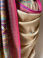 Load image into Gallery viewer, Lambani Karvati Kinaar Vidarbha Tussar Handwoven Saree