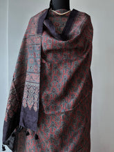 Load image into Gallery viewer, Ajrakh Tussar Kurta Dupatta Set