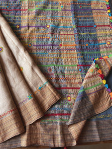 Lambani Bhagalpuri Tussar Silk Saree