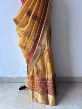 Load image into Gallery viewer, Yellow Bagh Kosa Kota Weave Silk Saree